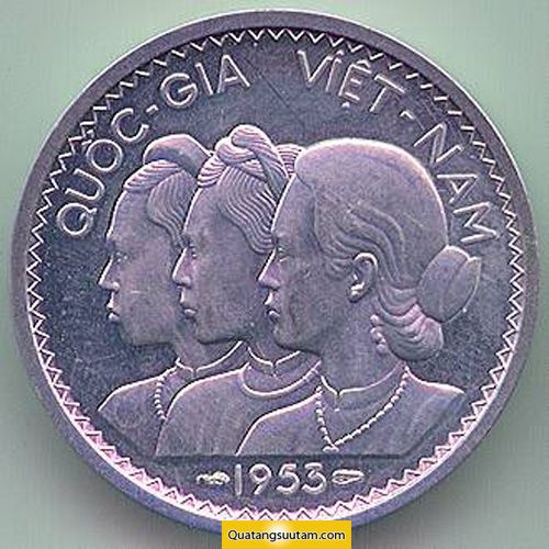 Đồng xu 3 cô gái Việt Nam 1953