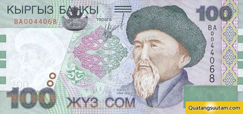 tien cac nuoc chau a 100 kyrgyzstani som
