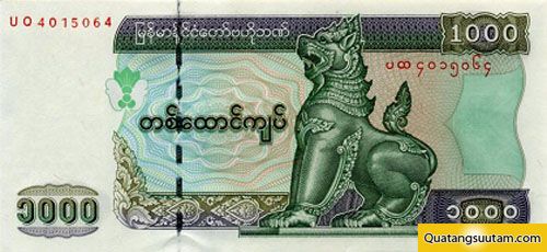 tien cac nuoc chau a MYANMAR 1000 2004