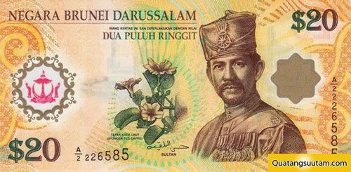 tien cac nuoc chau a dollar Brunei