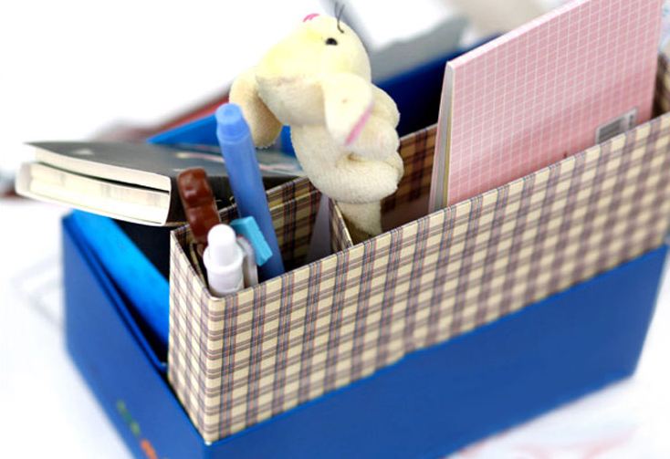 hộp đựng đồ để bàn: hộp giấy đựng đồ hình cún hình mèo đựng đồ văn phòng 3